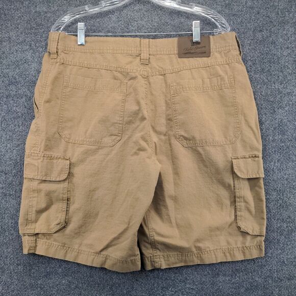 Field & Stream Mens Cargo Shorts Tan Size 36 Pockets Belt Loops Ripstop - Picture 3 of 11